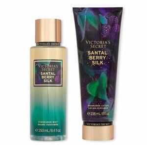 VS Victoria's Secret Gilded Gala Santal Berry Silk Fragrance Lotion and Mist Set